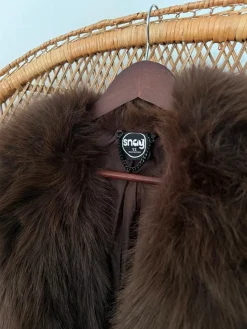 Amelia Aviator Jacket - Brown