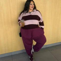 Bamboo Lounge Joggers - Cherry