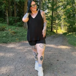 Bamboo Lounge Vest - Black