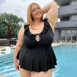 Beam Me Up Tankini Top - Black