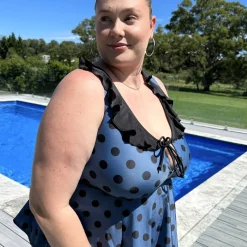 Beam Me Up Tankini Top - Polka