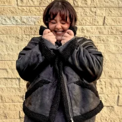 Bessie Aviator Jacket - Black