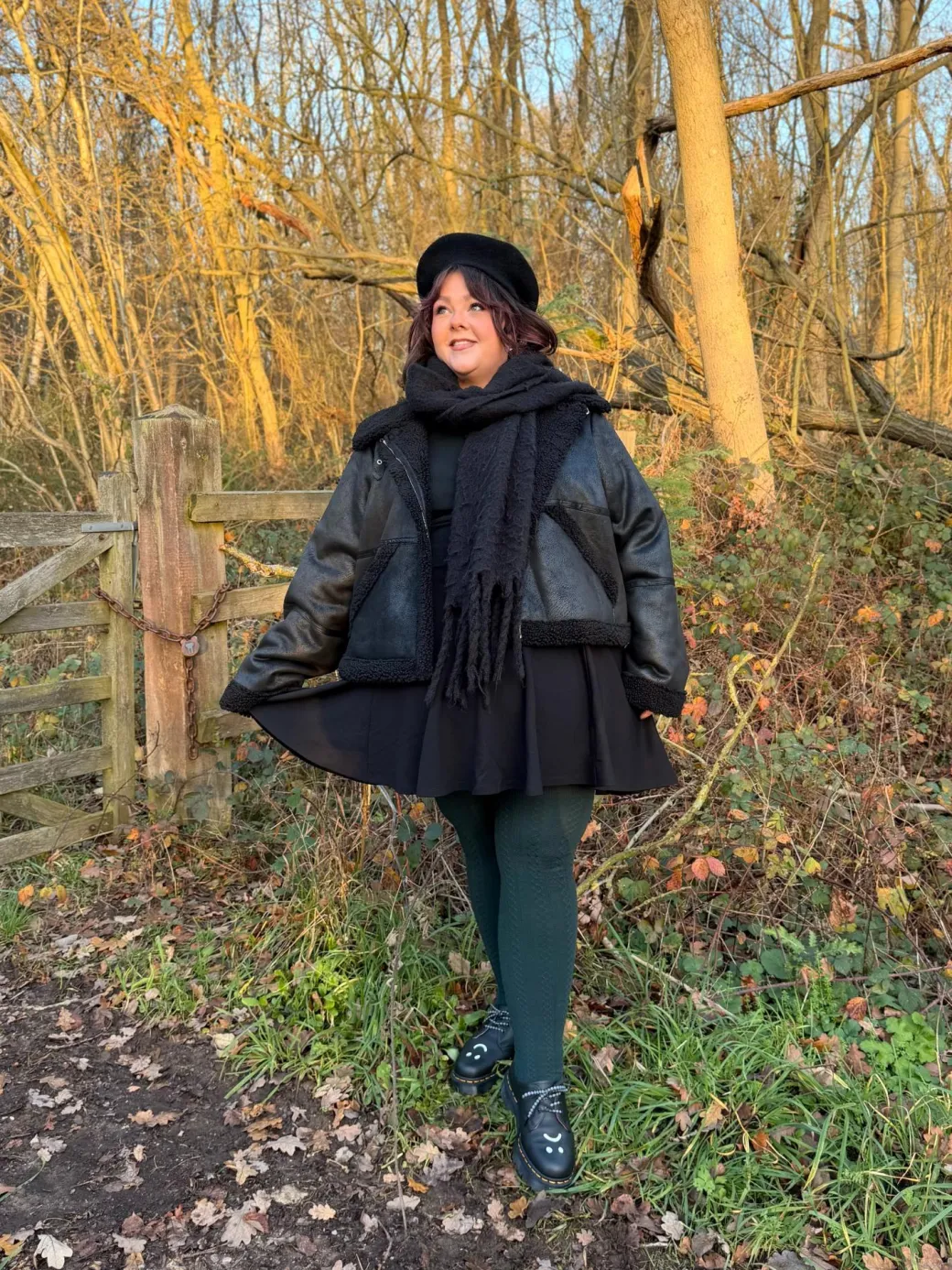 Bessie Aviator Jacket - Black