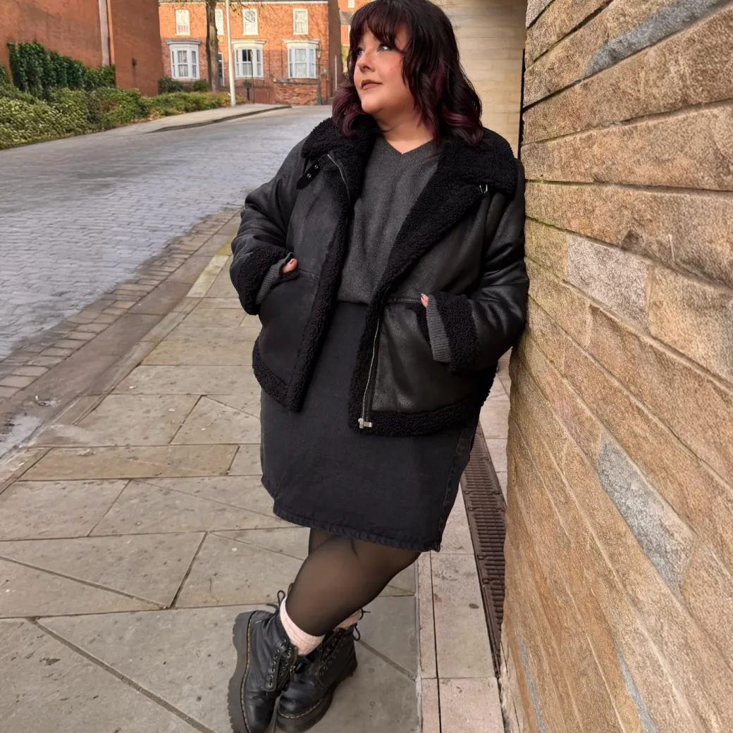 Bessie Aviator Jacket - Black