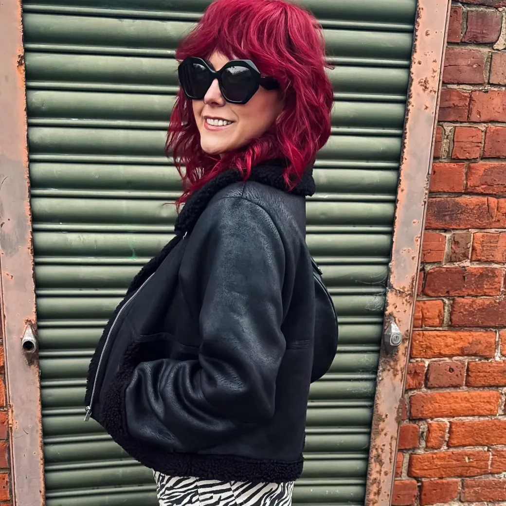 Bessie Aviator Jacket - Black