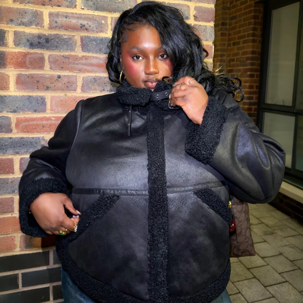 Bessie Aviator Jacket - Black
