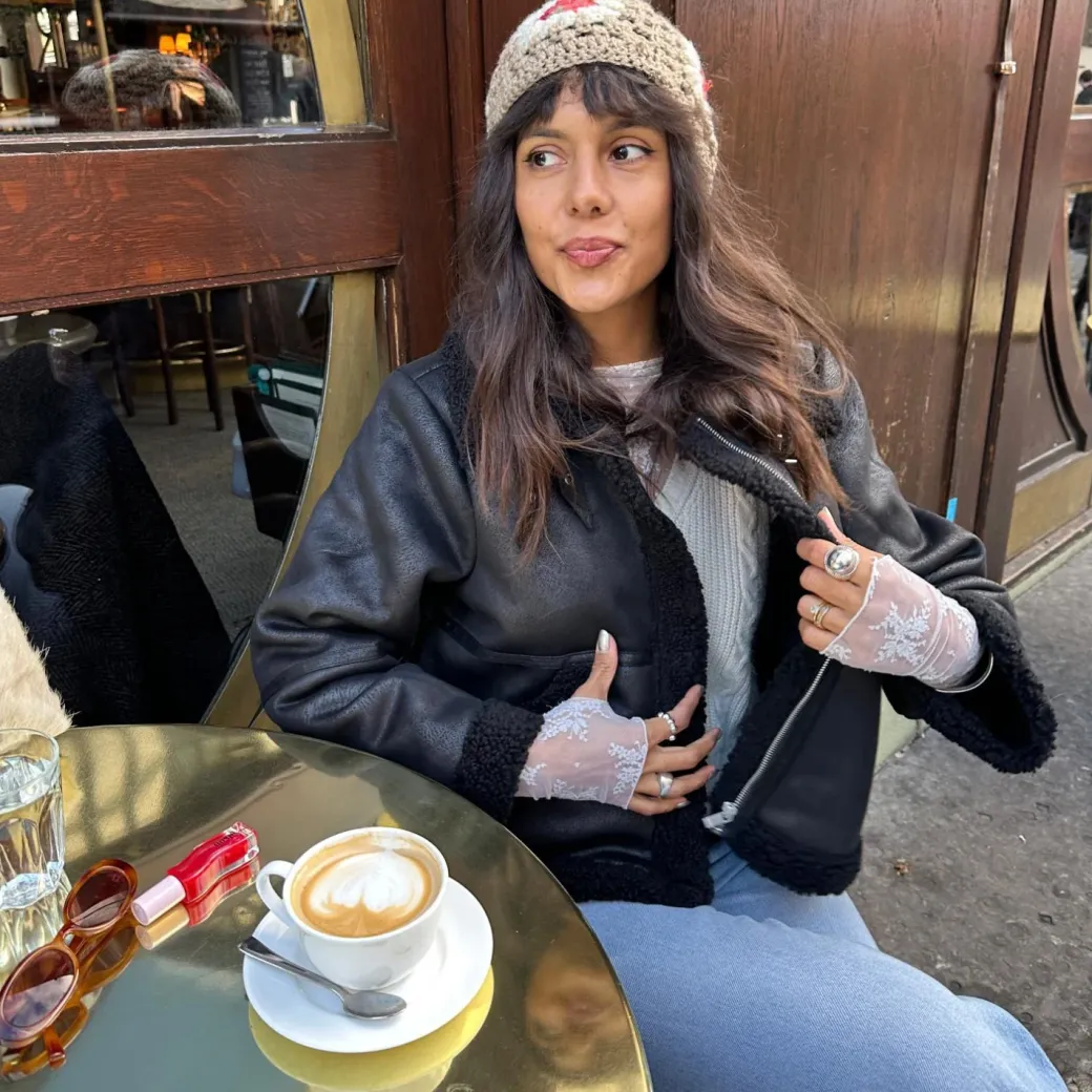 Bessie Aviator Jacket - Black