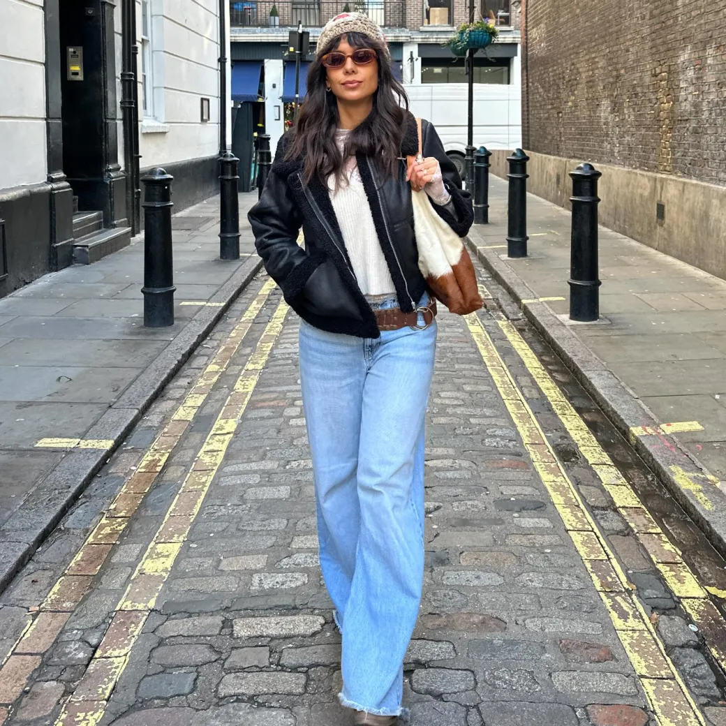 Bessie Aviator Jacket - Black