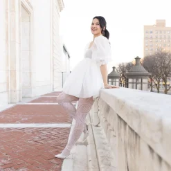 Botanical Fishnets - White
