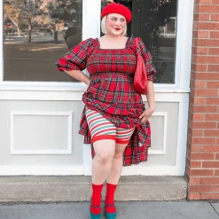 Christmas Stay Chub Rub Shorts - Candied