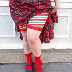 Christmas Stay Chub Rub Shorts - Candied