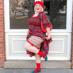 Christmas Stay Chub Rub Shorts - Candied