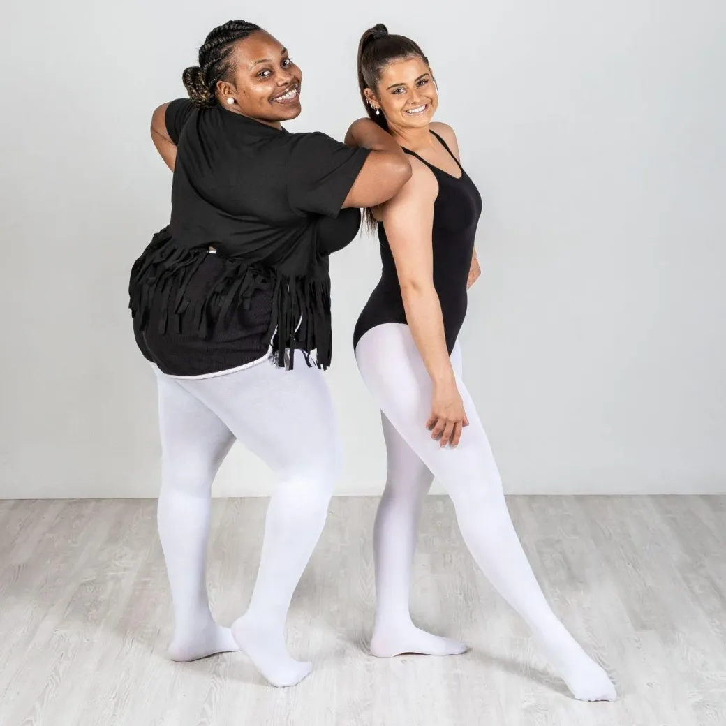 Convertible Dance Tights - White