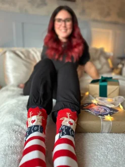 Cotton Ankle Socks - Reindeer
