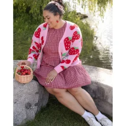 Cotton Rich Cardigan - Strawberry