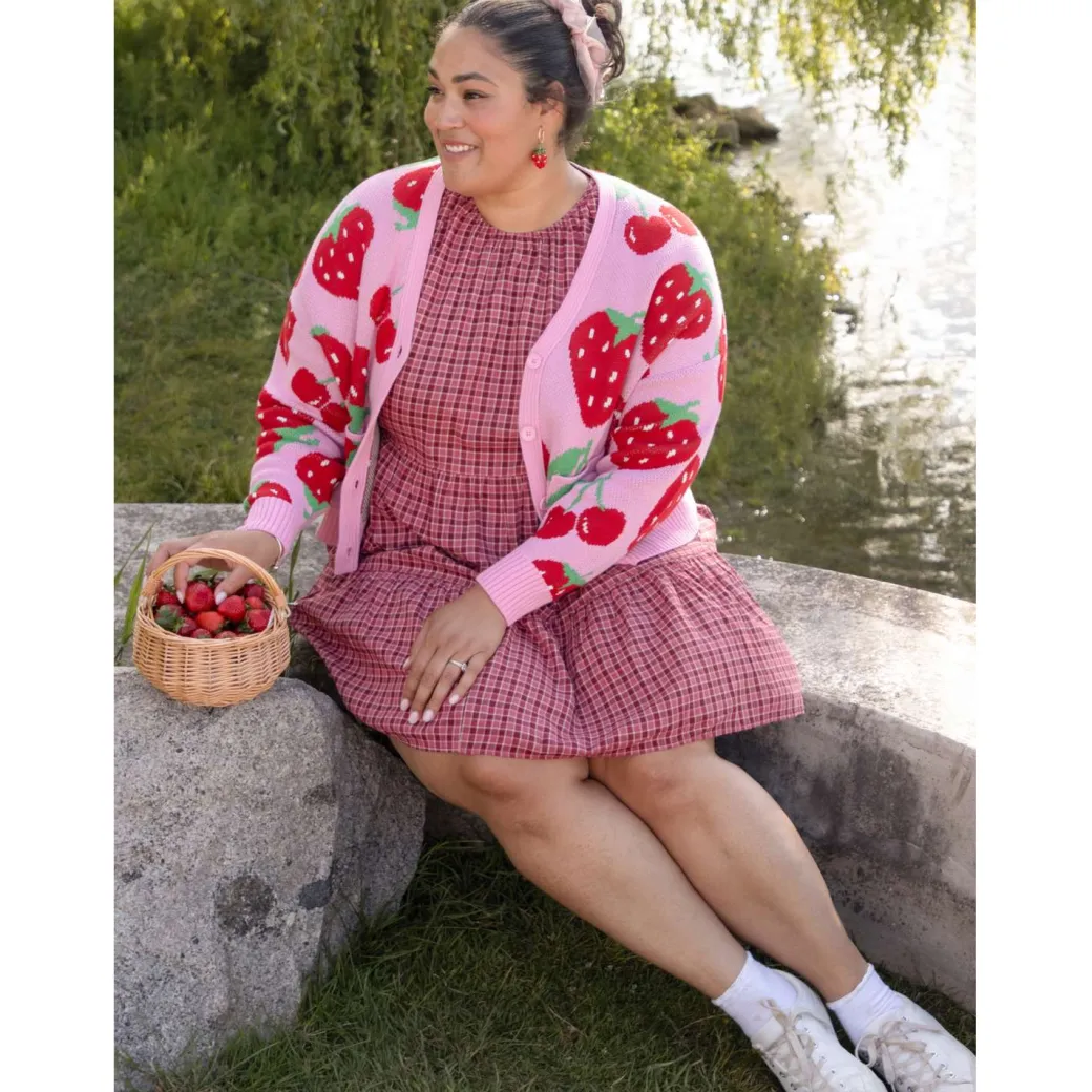 Cotton Rich Cardigan - Strawberry