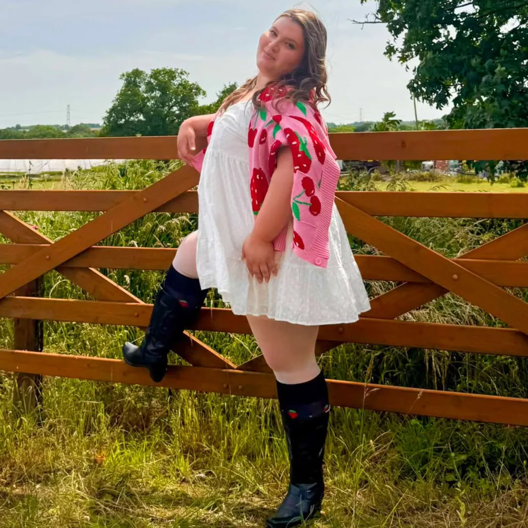 Cotton Rich Cardigan - Strawberry