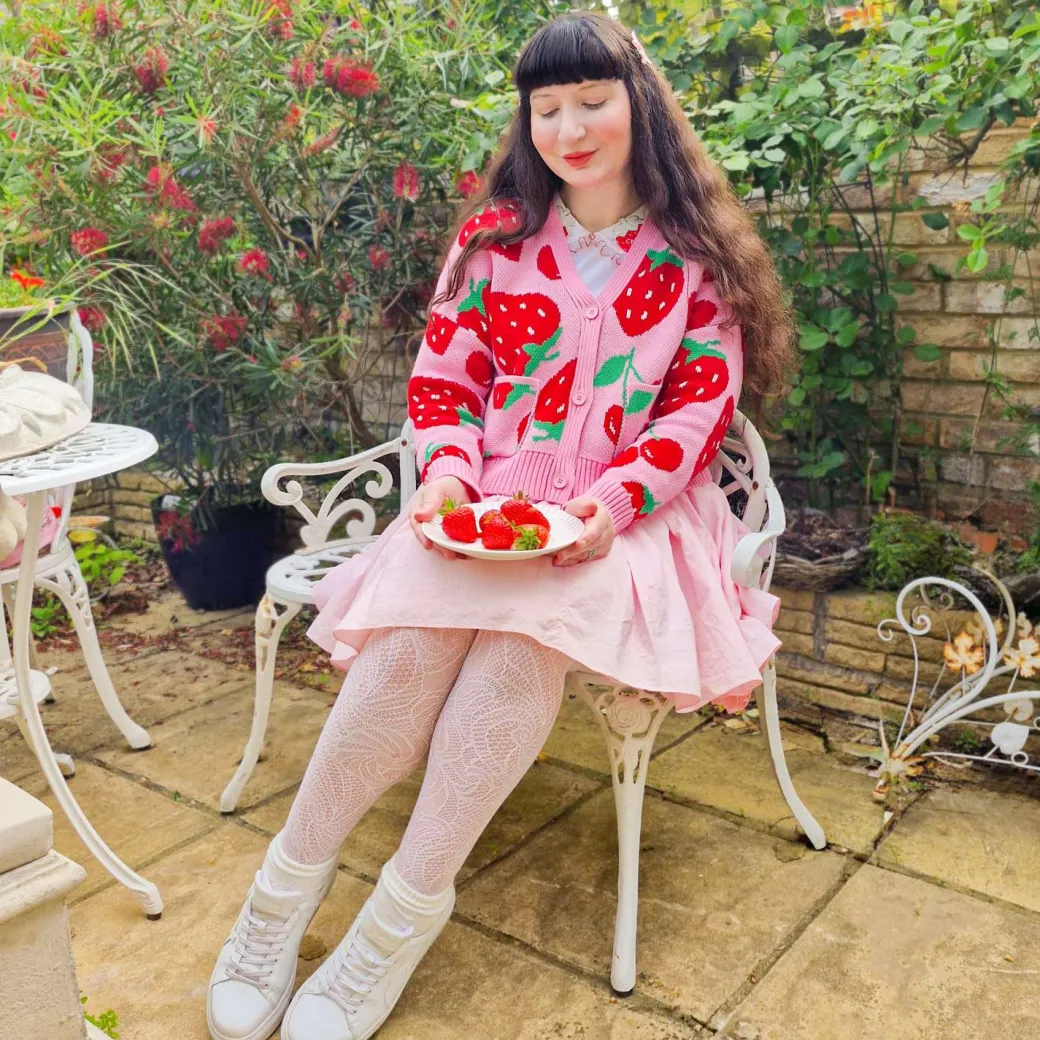 Cotton Rich Cardigan - Strawberry
