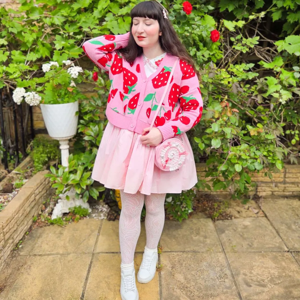 Cotton Rich Cardigan - Strawberry