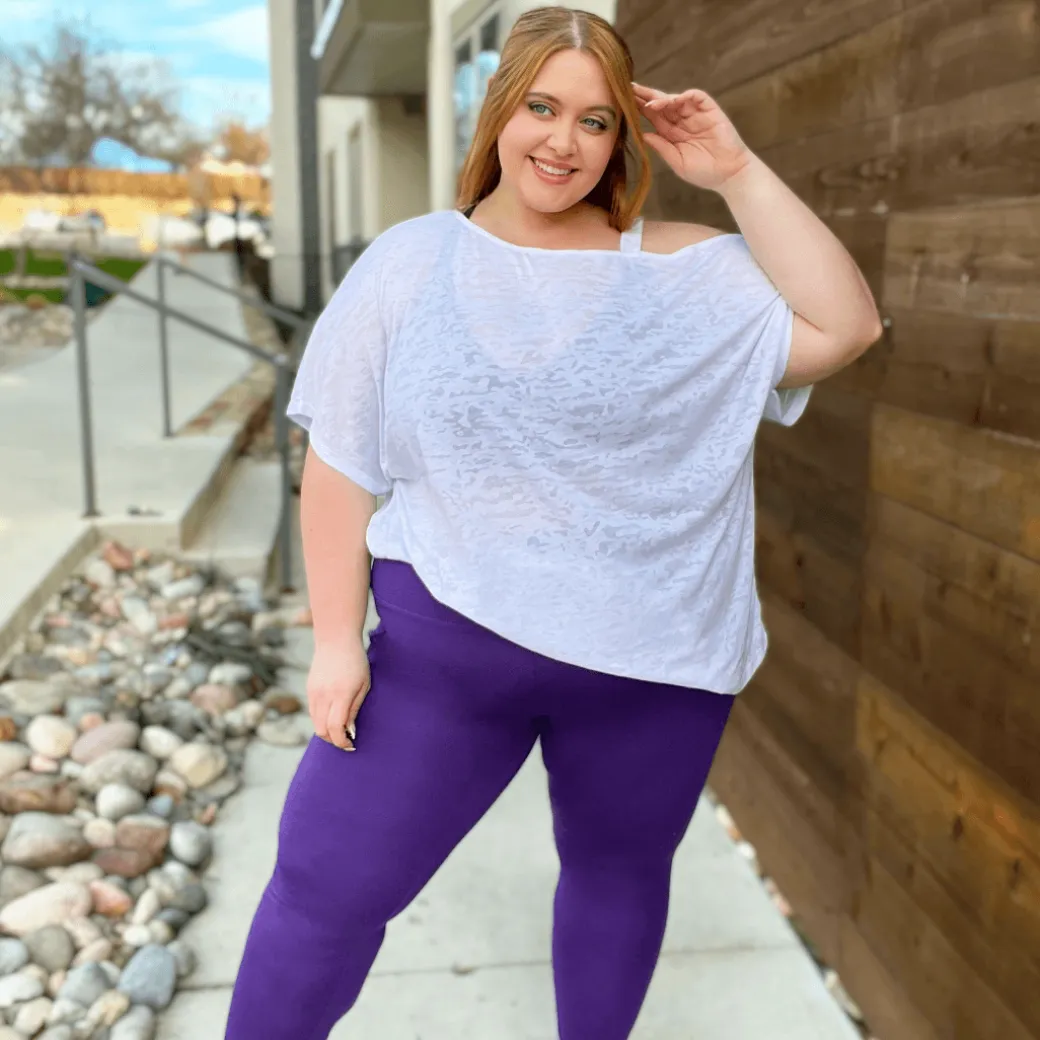 Debbie Off Shoulder Tee - White