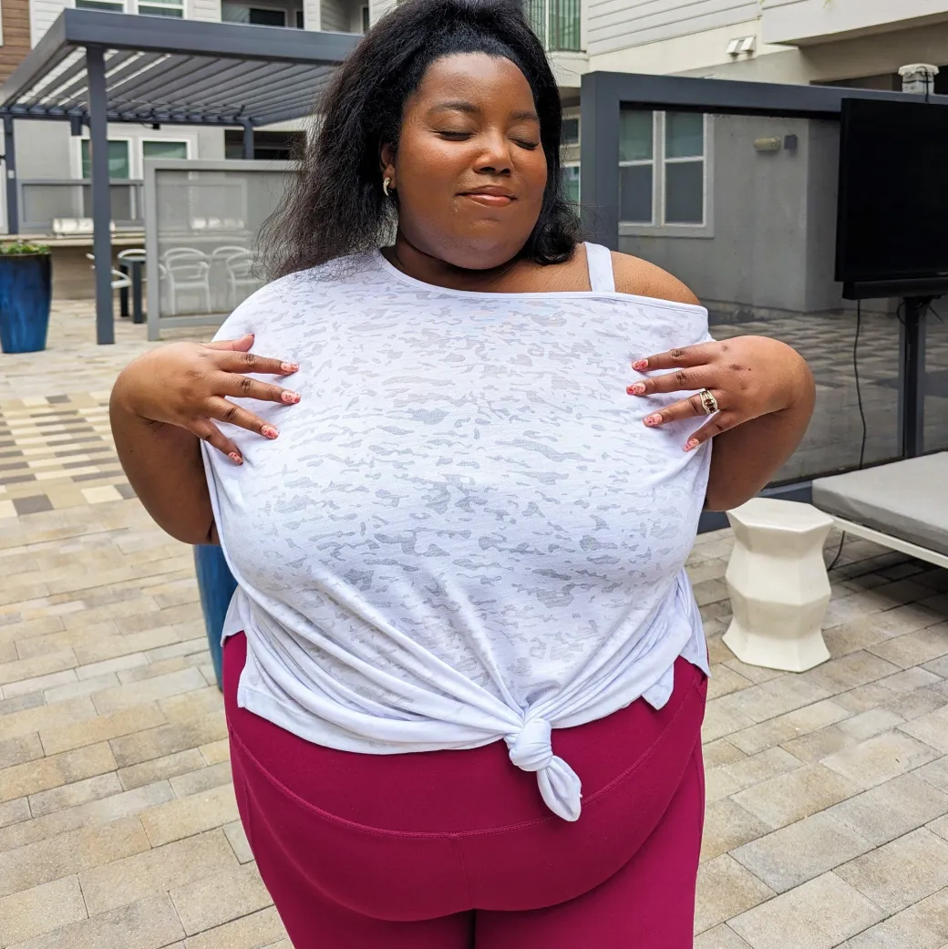 Debbie Off Shoulder Tee - White