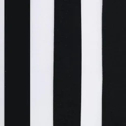 80 Denier Black & White Striped Tights - Betelgeuse
