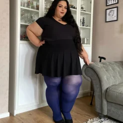 80 Denier Castor Oil Tights - Navy
