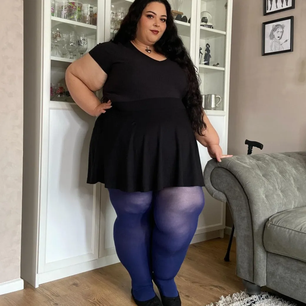 80 Denier Castor Oil Tights - Navy
