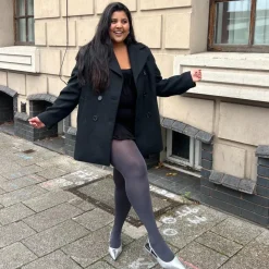 80 Denier Castor Oil Tights - Slate