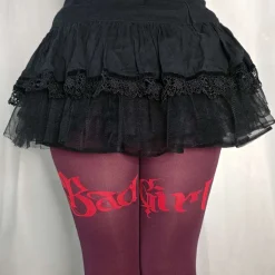 80 Denier Crotchless Tights - Bad Girl - Devotion