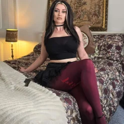 80 Denier Crotchless Tights - Bad Girl - Devotion