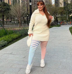 80 Denier Duo Tights - Blush Breeze