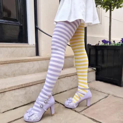 80 Denier Duo Tights - Mellow Yellow