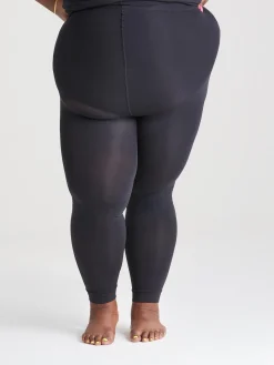 80 Denier Footless Tights - Black