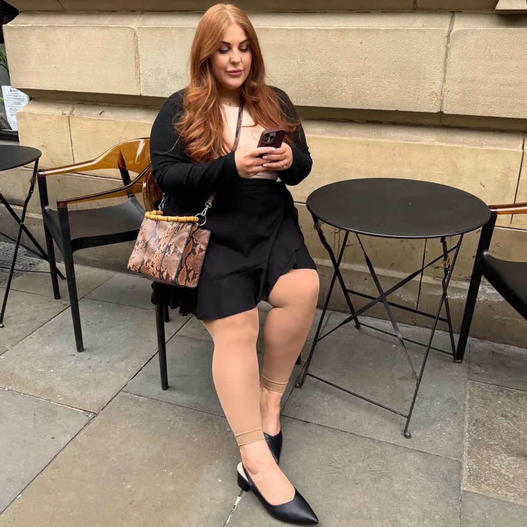 80 Denier Footless Tights - Captivating
