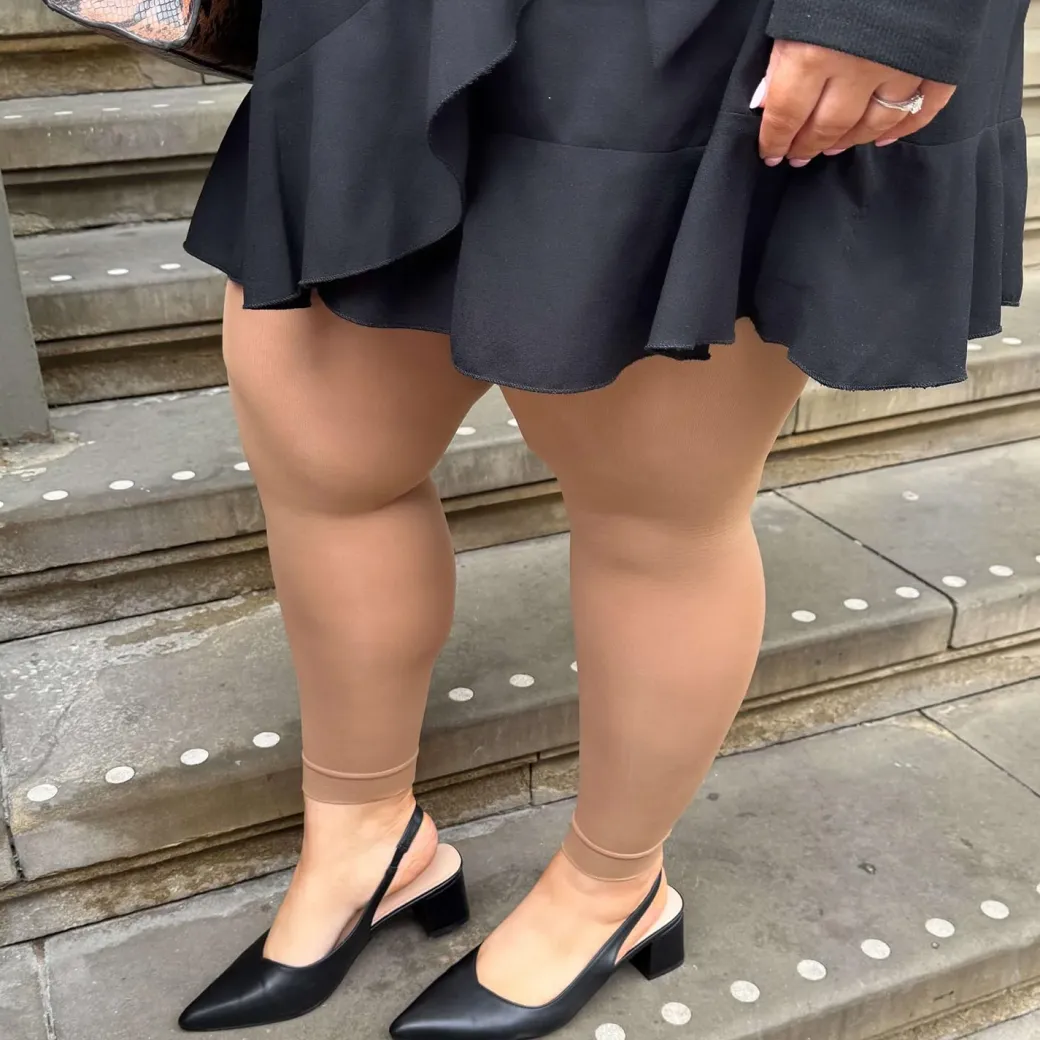 80 Denier Footless Tights - Captivating