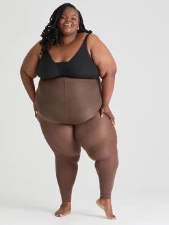 80 Denier Footless Tights - Divine