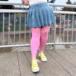 80 Denier Footless Tights - Dragon Fruit