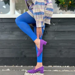 80 Denier Footless Tights - Peacock