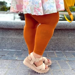 80 Denier Footless Tights - Toffee Apple