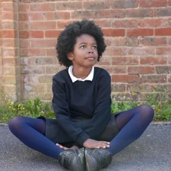 50 Denier Kids Tights - Navy