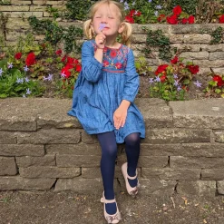 50 Denier Kids Tights - Navy