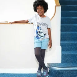 50 Denier Kids Tights - Slate Grey