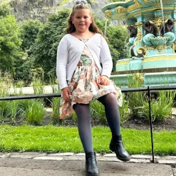 50 Denier Kids Tights - Slate Grey