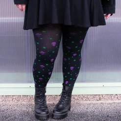 80 Denier Opaque Tights - Aliens