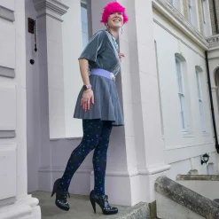 80 Denier Opaque Tights - Aliens