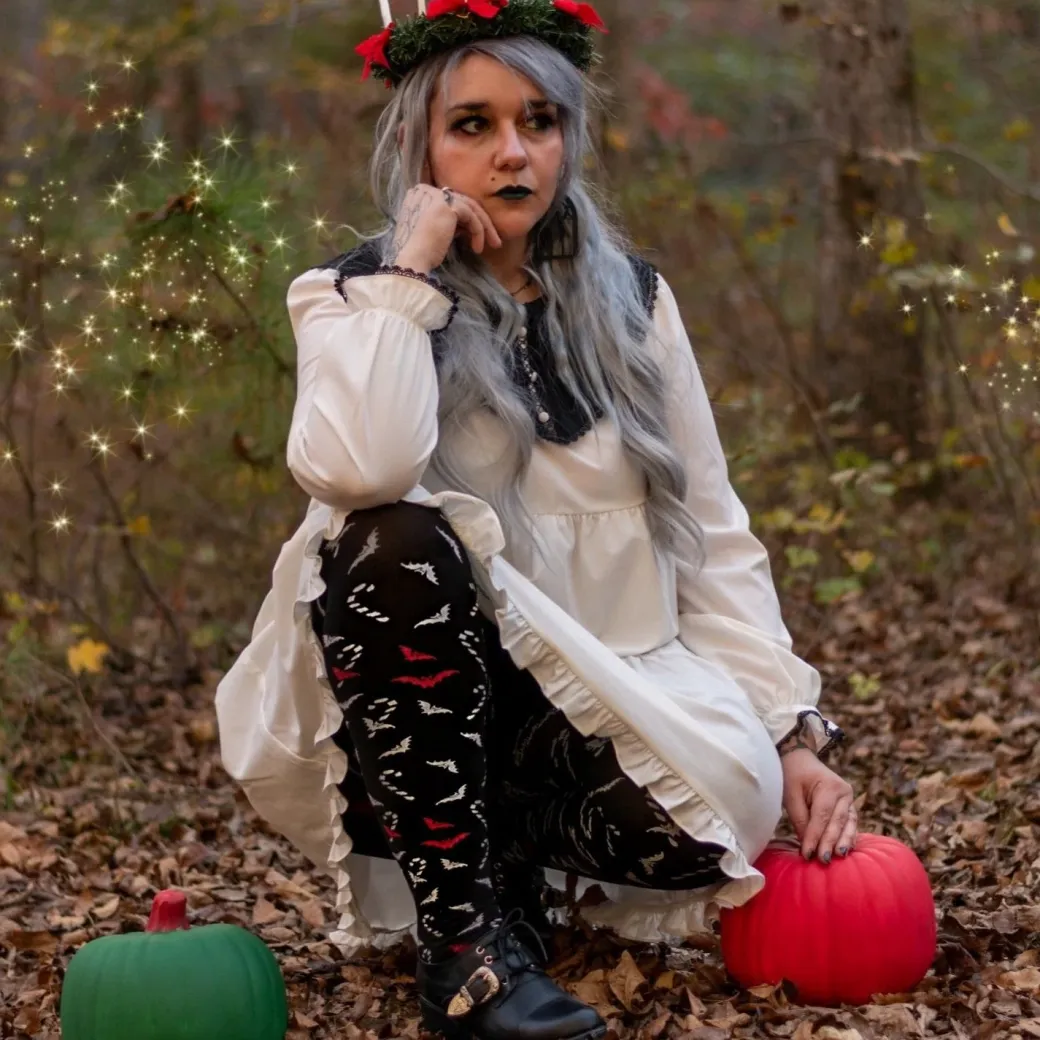 80 Denier Opaque Tights - Bad Santa