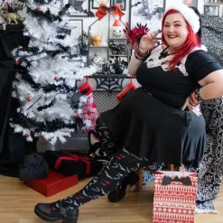 80 Denier Opaque Tights - Bad Santa