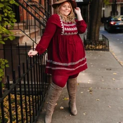 80 Denier Opaque Tights - Burgundy