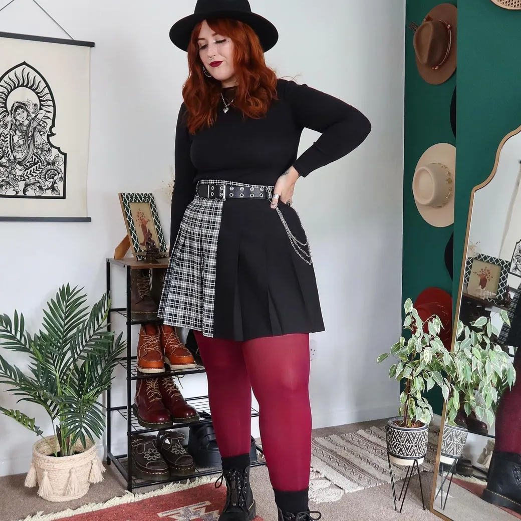 80 Denier Opaque Tights - Cherry